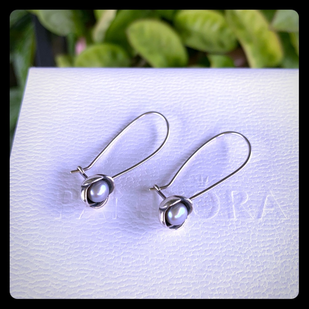 Pandora Three Wishes dangle earrings